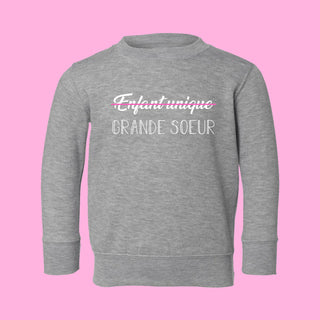 Crewneck GRANDE SOEUR (ENFANT ET BAMBIN) - Incognito par Tamélo