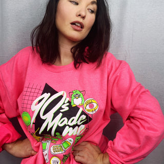 Crewneck unisexe 90'S MADE ME (version Québec) - Tamelo boutique