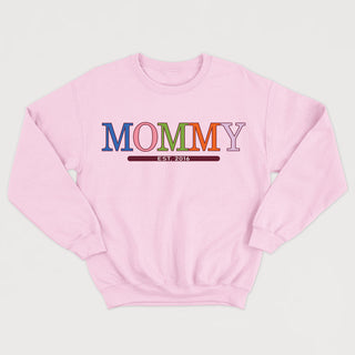 MOMMY EST. (date à personnaliser) crewneck unisexe - tamelo boutique