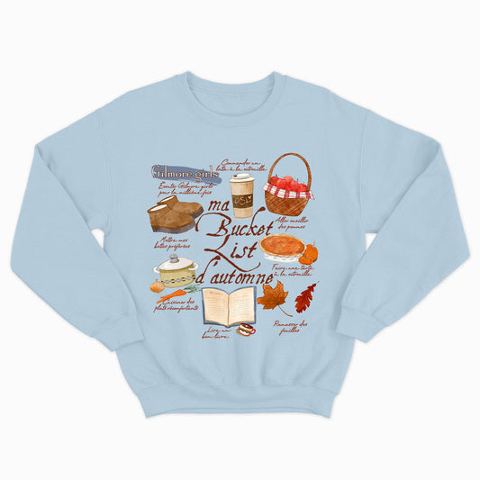 MA «BUCKET LIST» D'AUTOMNE crewneck unisexe coupe ajustée