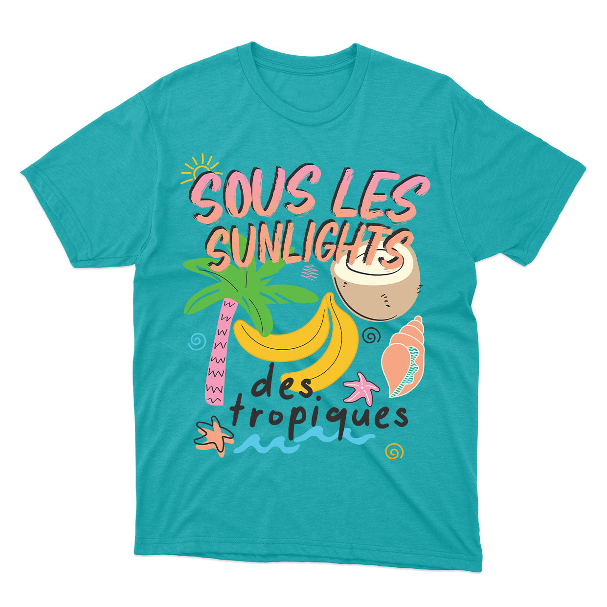 SOUS LES SUNLIGHTS DES TROPIQUES t-shirt unisexe - tamelo boutique