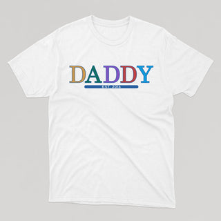 DADDY EST. (date à personnaliser) t-shirt unisexe - tamelo boutique