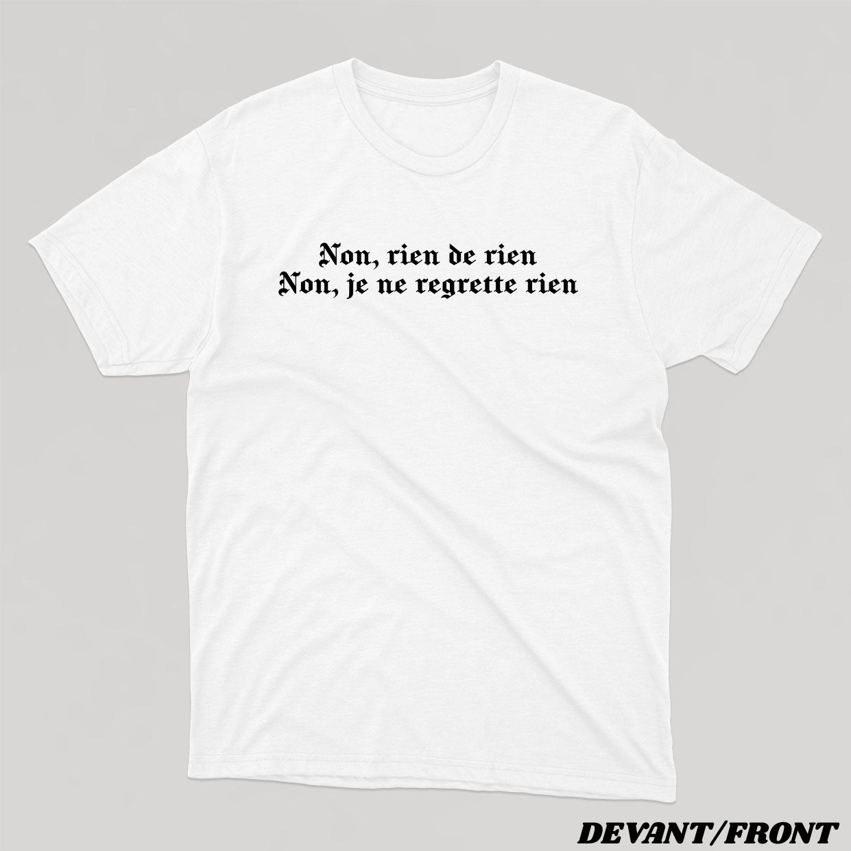 JE NE REGRETTE RIEN t-shirt coupe boyfriend