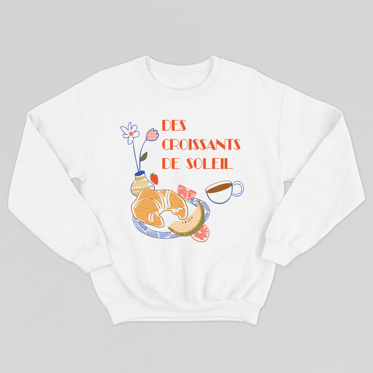 DES CROISSANTS DE SOLEIL crewneck vintage unisexe - tamelo boutique