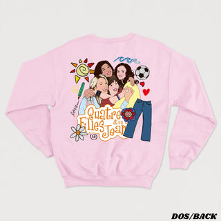 LES INSÉPARABLES - QUATRE FILLES ET UN JEANS crewneck unisexe (Français)