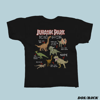 The Dinosaur Guide to Jurassic Park Unisex T-shirt for Kids and Toddlers (English)
