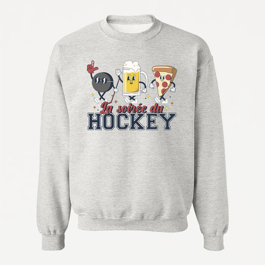 LA SOIRÉE DU HOCKEY crewneck unisexe - tamelo boutique