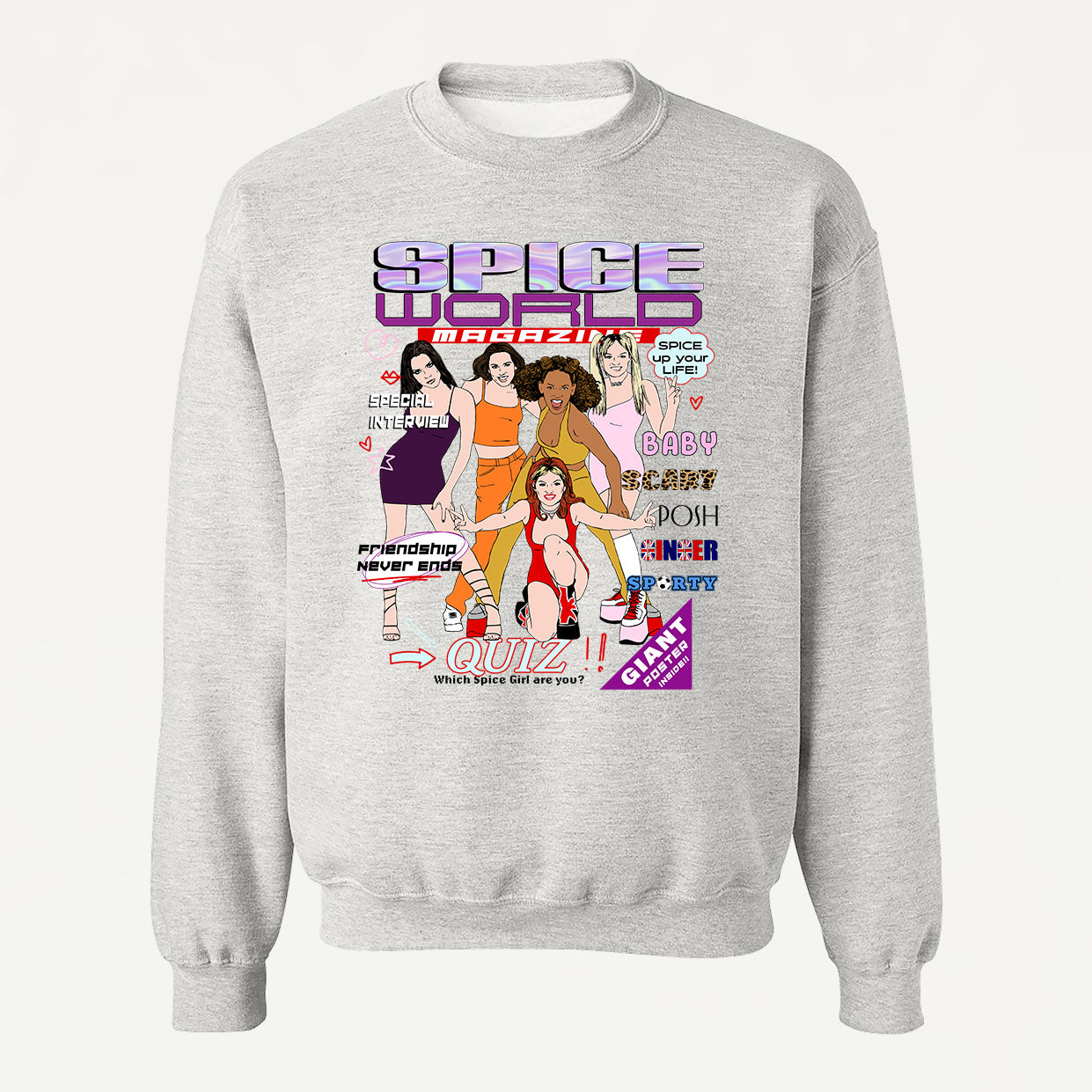 SPICE WORLD crewneck vintage unisexe