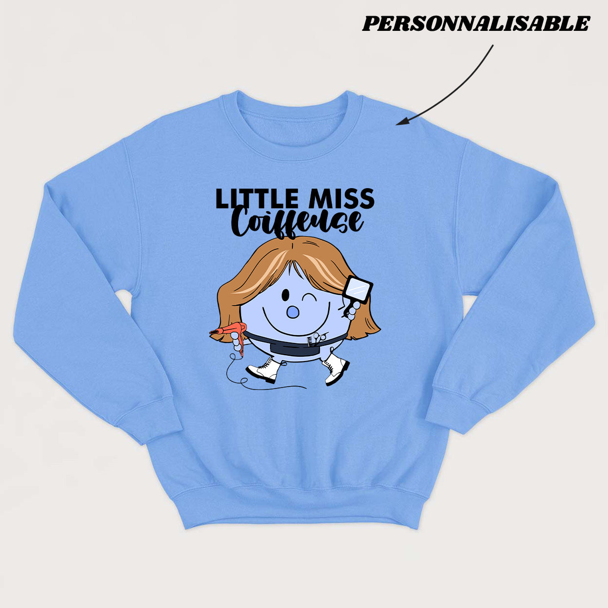 LITTLE MISS *COIFFEUSE* crewneck unisexe personnalisable - tamelo boutique