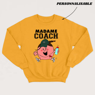 MADAME  *SPORTIVE*  crewneck unisexe personnalisable - tamelo boutique