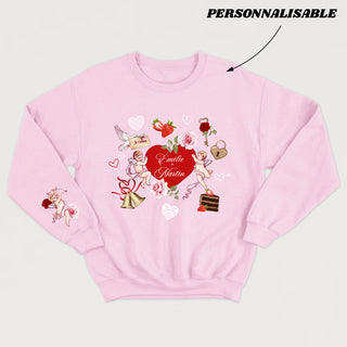 Valentine Forever - crewneck vintage unisexe personnalisable