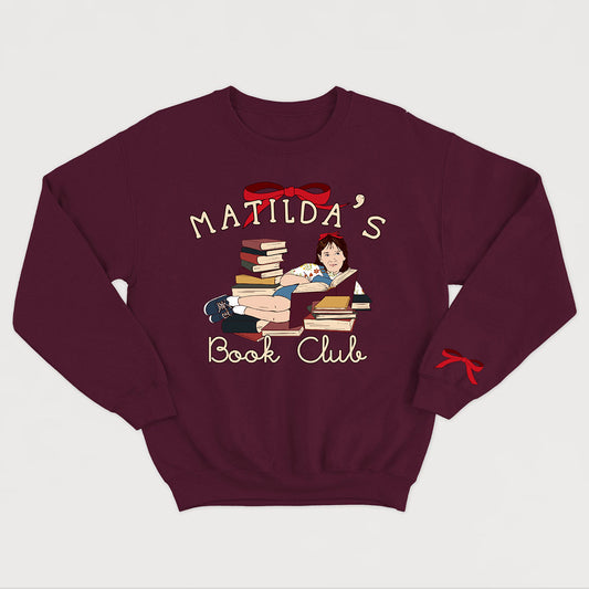 MATILDA'S BOOK CLUB crewneck vintage unisexe