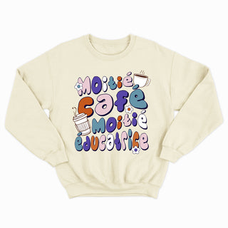 HALF COFFEE HALF EDUCATOR unisex crewneck