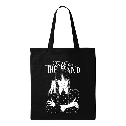 Tote bag WEDNESDAY ADDAMS TALK TO THE HAND