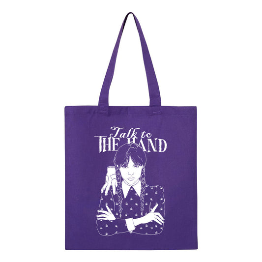 Tote bag WEDNESDAY ADDAMS TALK TO THE HAND