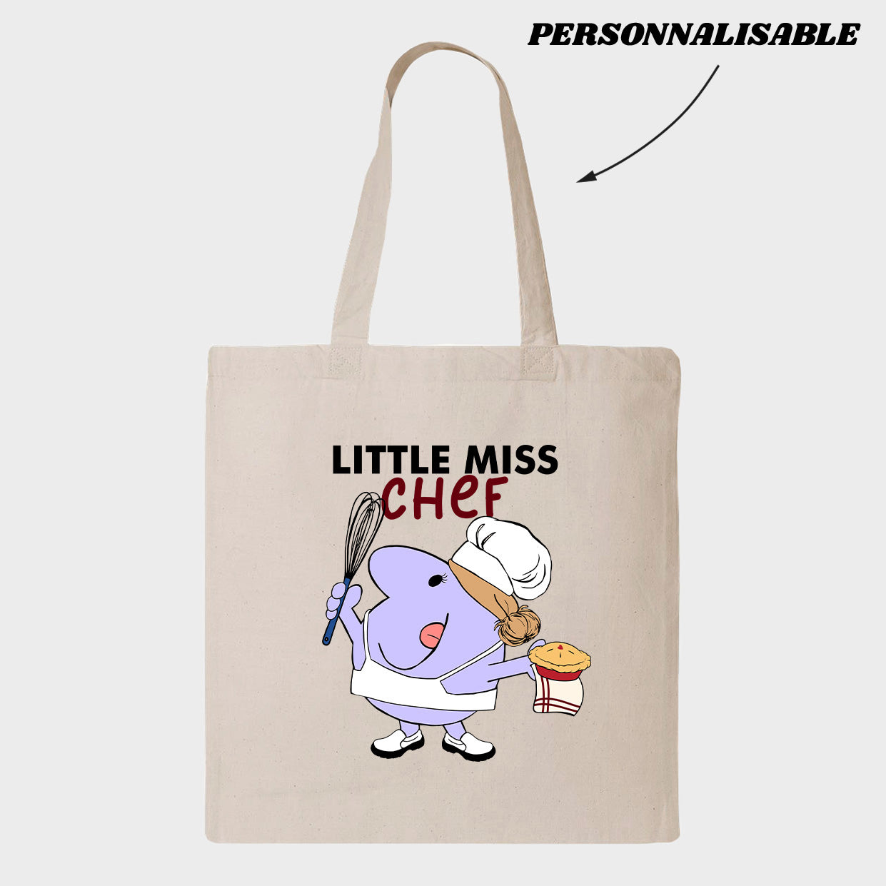 LITTLE MISS *PERSONNEL DE CUISINE* tote bag personnalisable - tamelo boutique