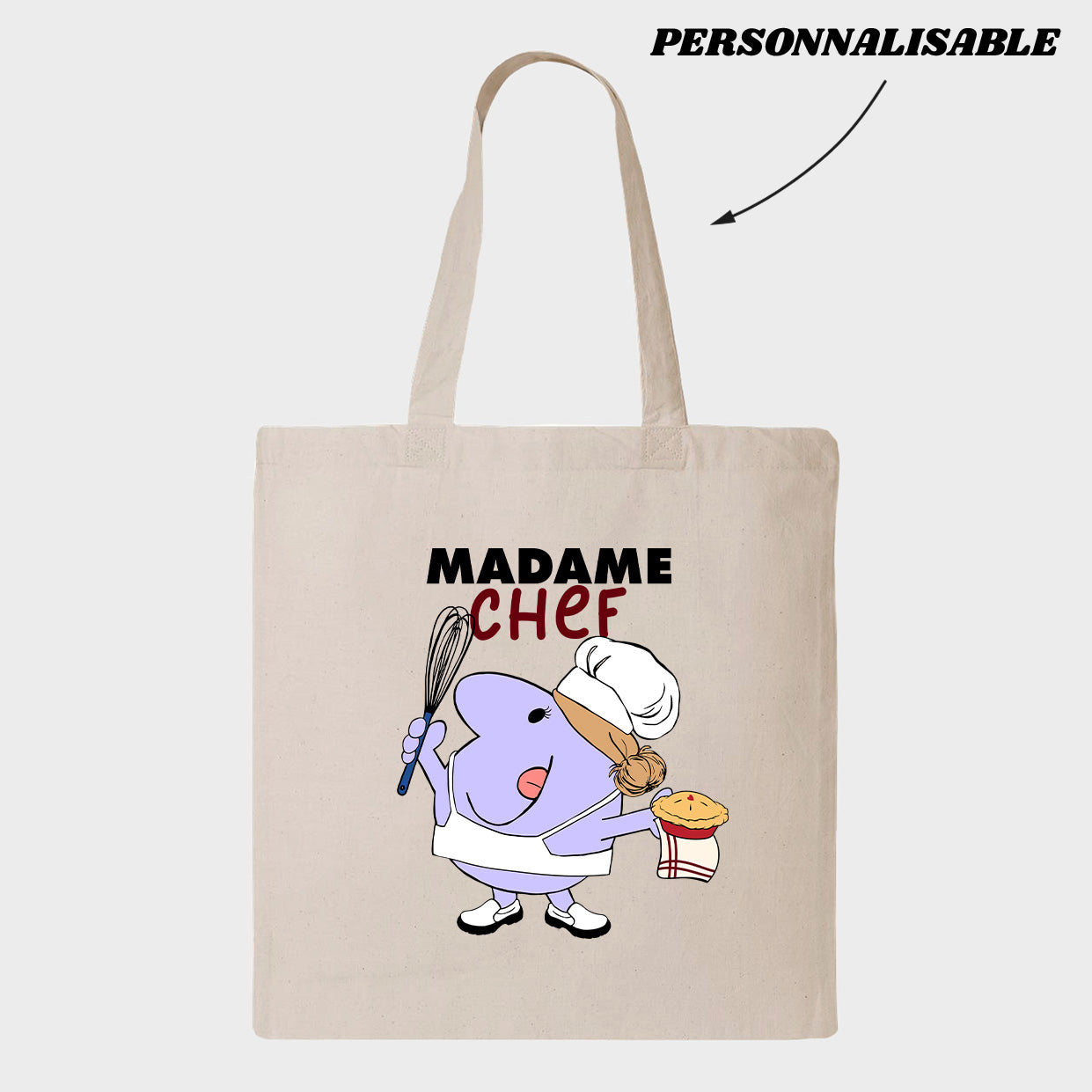 MADAME *PERSONNEL DE CUISINE* tote bag personnalisable - tamelo boutique