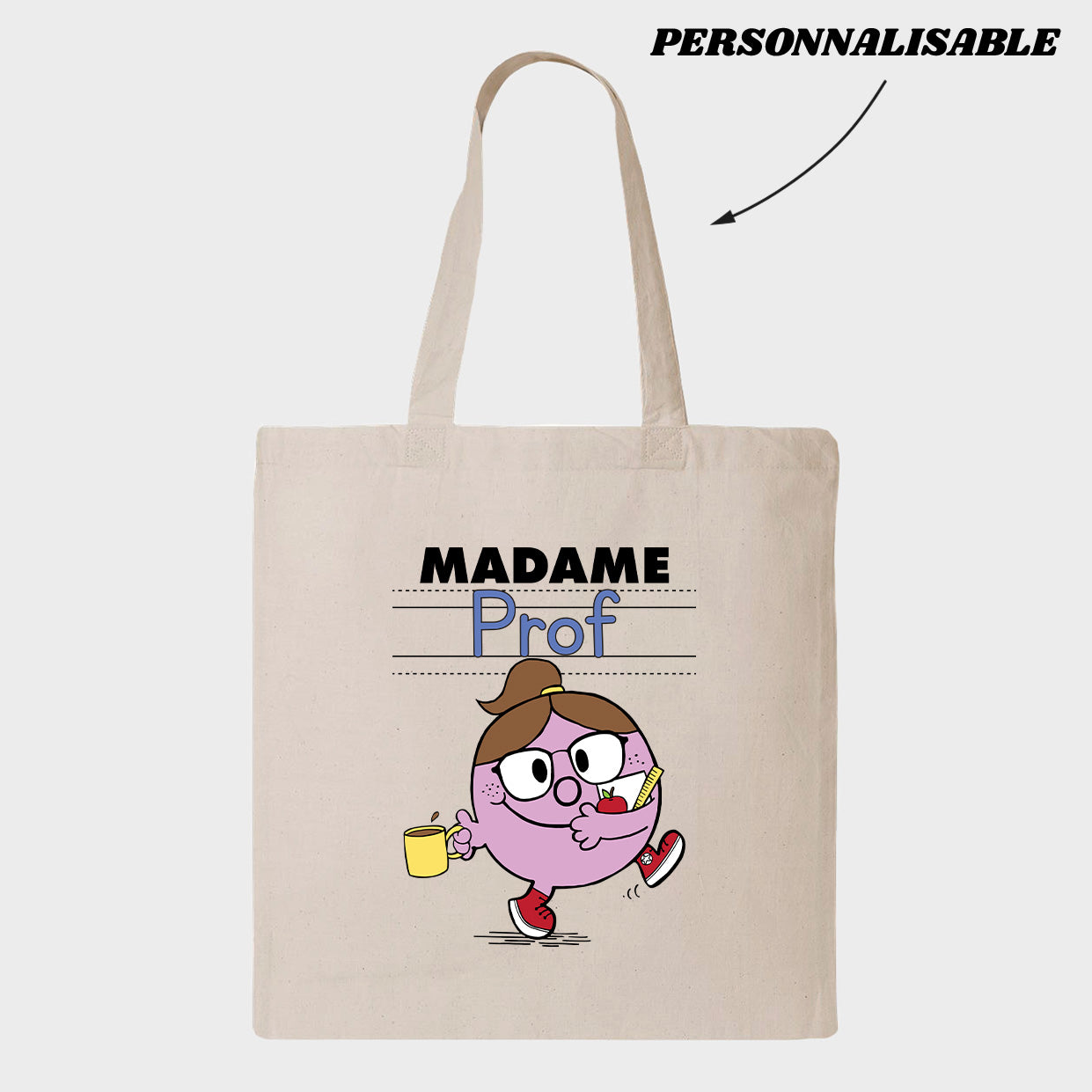 MADAME *PROFESSIONEL DE L'ENSEIGNEMENT* tote bag personnalisable - tamelo boutique