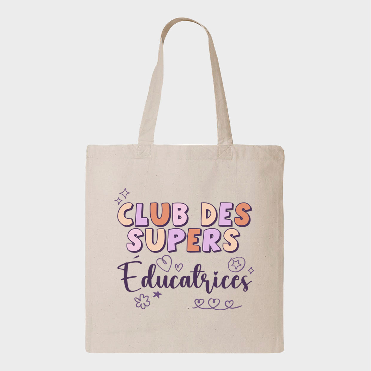 Tote bag CLUB DES SUPERS ÉDUCATRICES - tamelo boutique