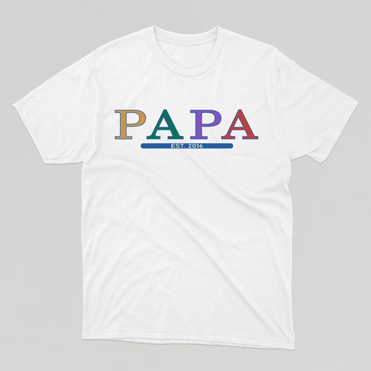 PAPA (date à personnaliser) t-shirt unisexe - tamelo boutique