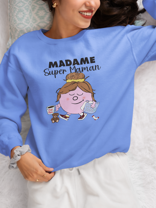 MADAME SUPER MAMAN crewneck unisexe - tamelo boutique