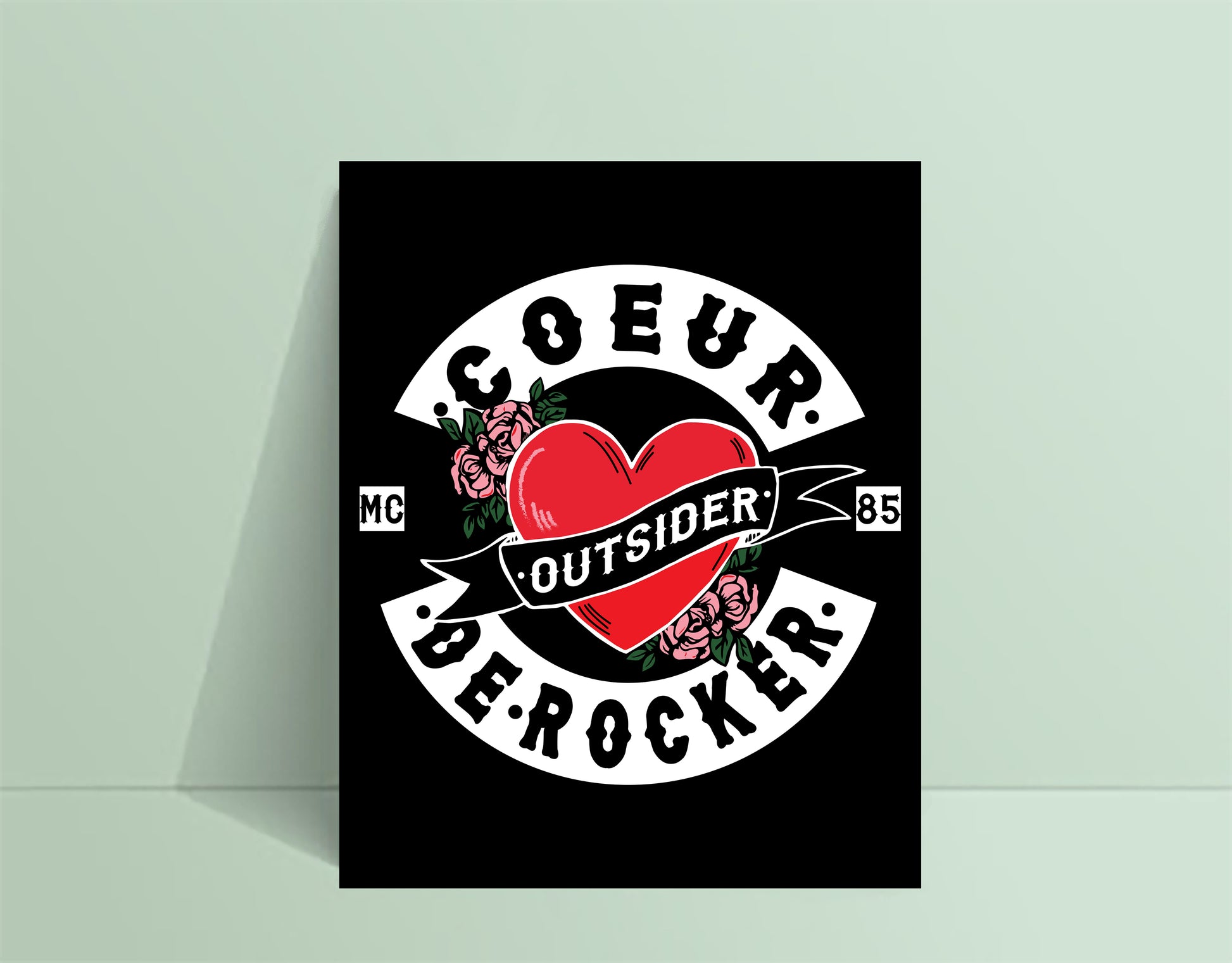 Affiche COEUR DE ROCKER - tamelo boutique