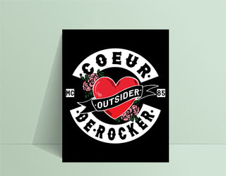 Affiche COEUR DE ROCKER - tamelo boutique