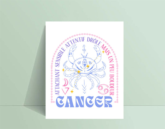 Affiche CANCER - tamelo boutique