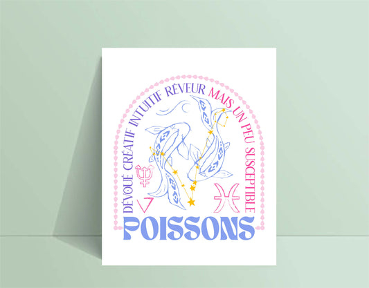 Affiche POISSONS - tamelo boutique