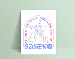 Affiche SCORPION - tamelo boutique
