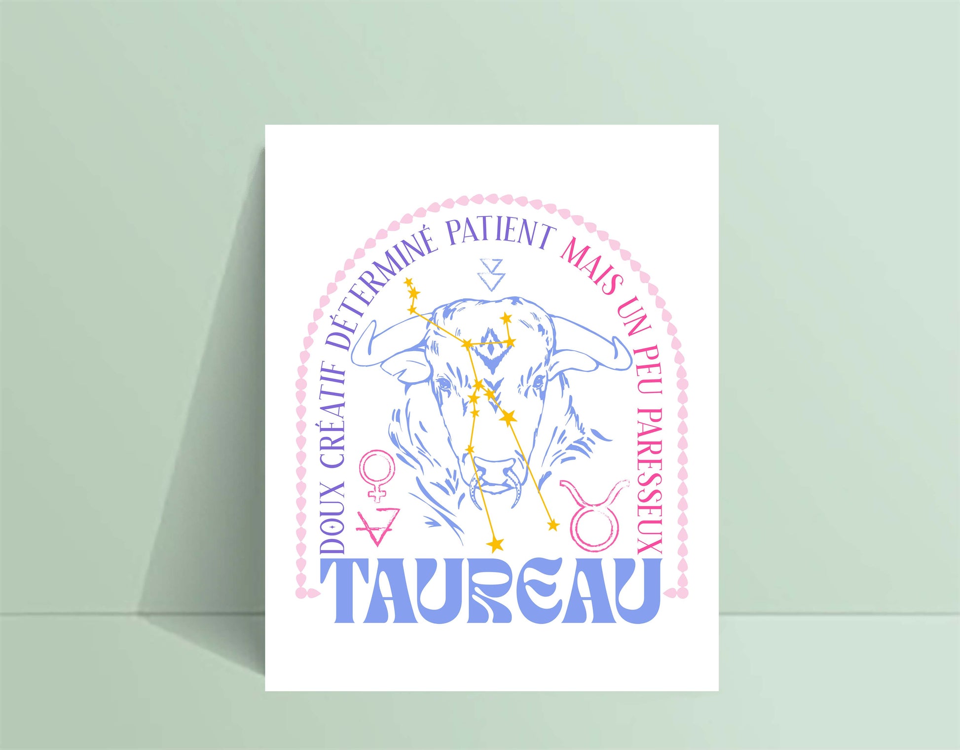 Affiche TAUREAU - tamelo boutique
