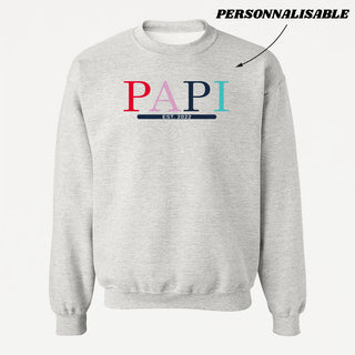 Crewneck PAPI  (date à personnaliser) - tamelo boutique