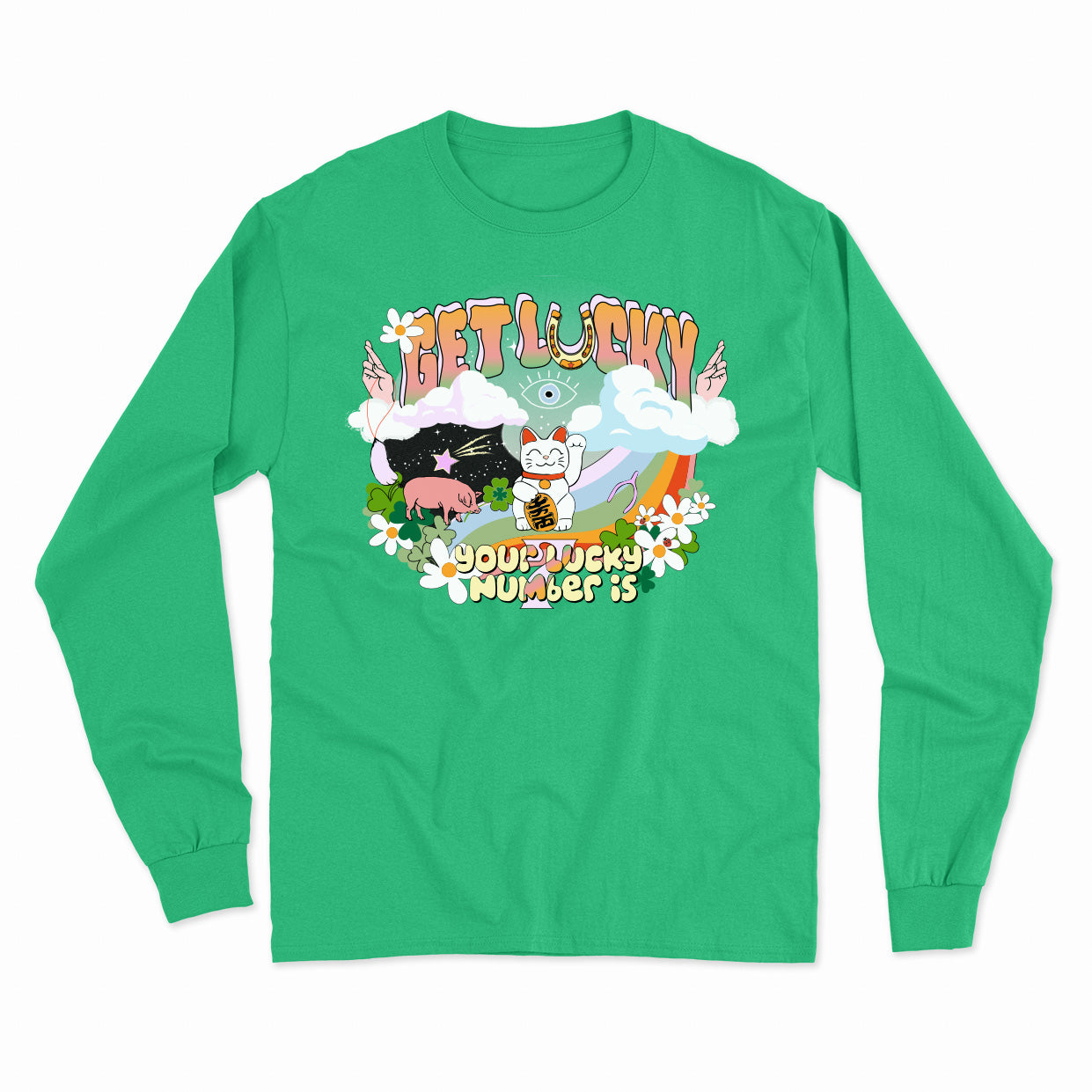 GET LUCKY longsleeve vintage unisexe - tamelo boutique