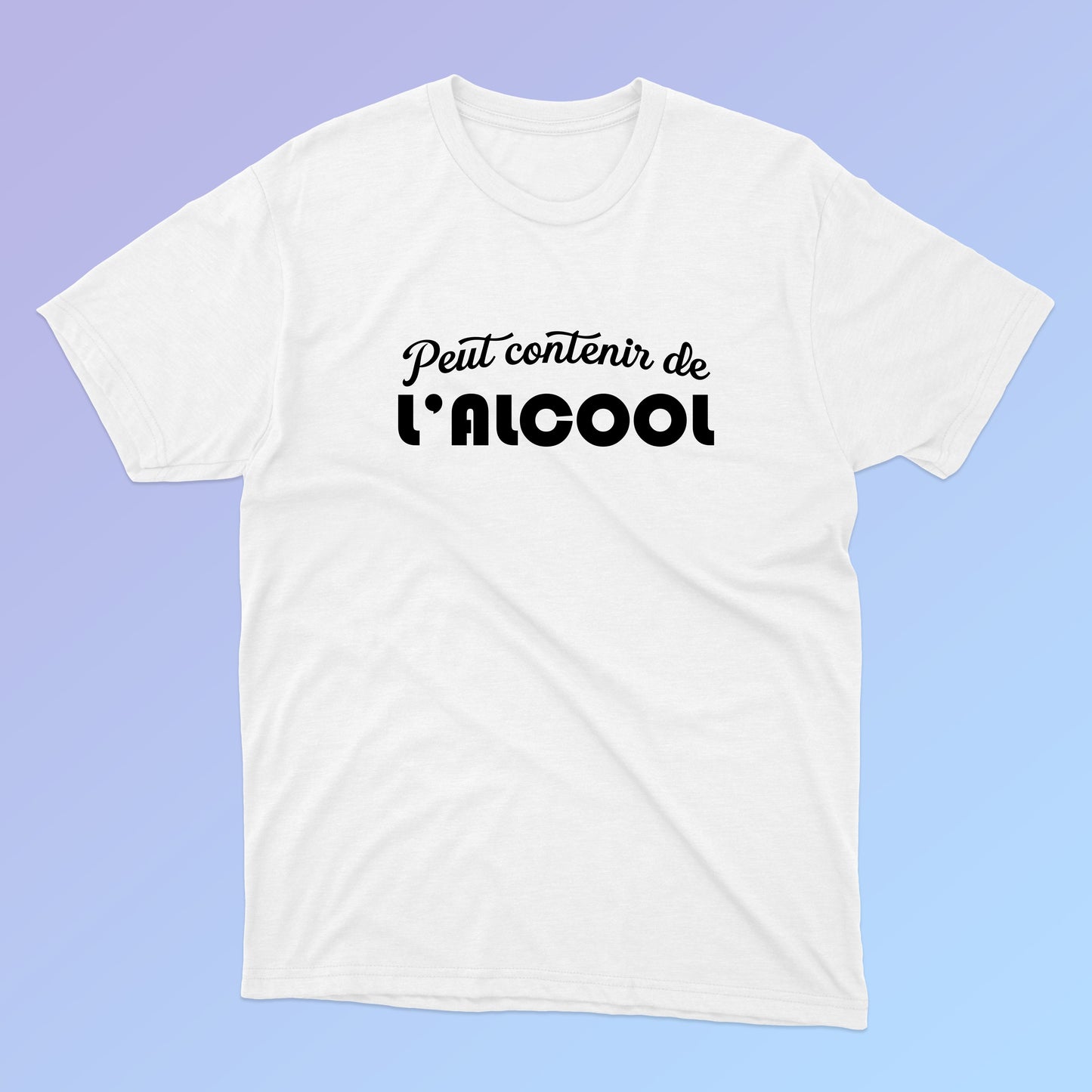 T-shirt PEUT CONTENIR DE L'ALCOOL unisexe - Incognito par Tamélo