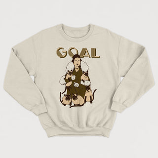 Crewneck GOAL : Crazy Cat Lady unisexe 🐈‍⬛🐈 - tamelo boutique