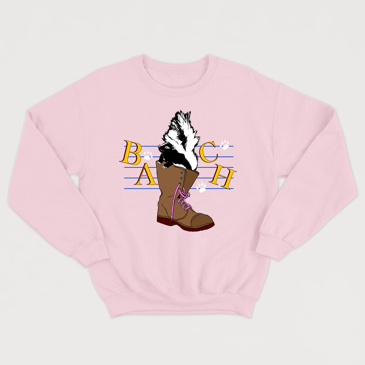 bach-bottine-crewneck-vintage-film-québécois-moufette