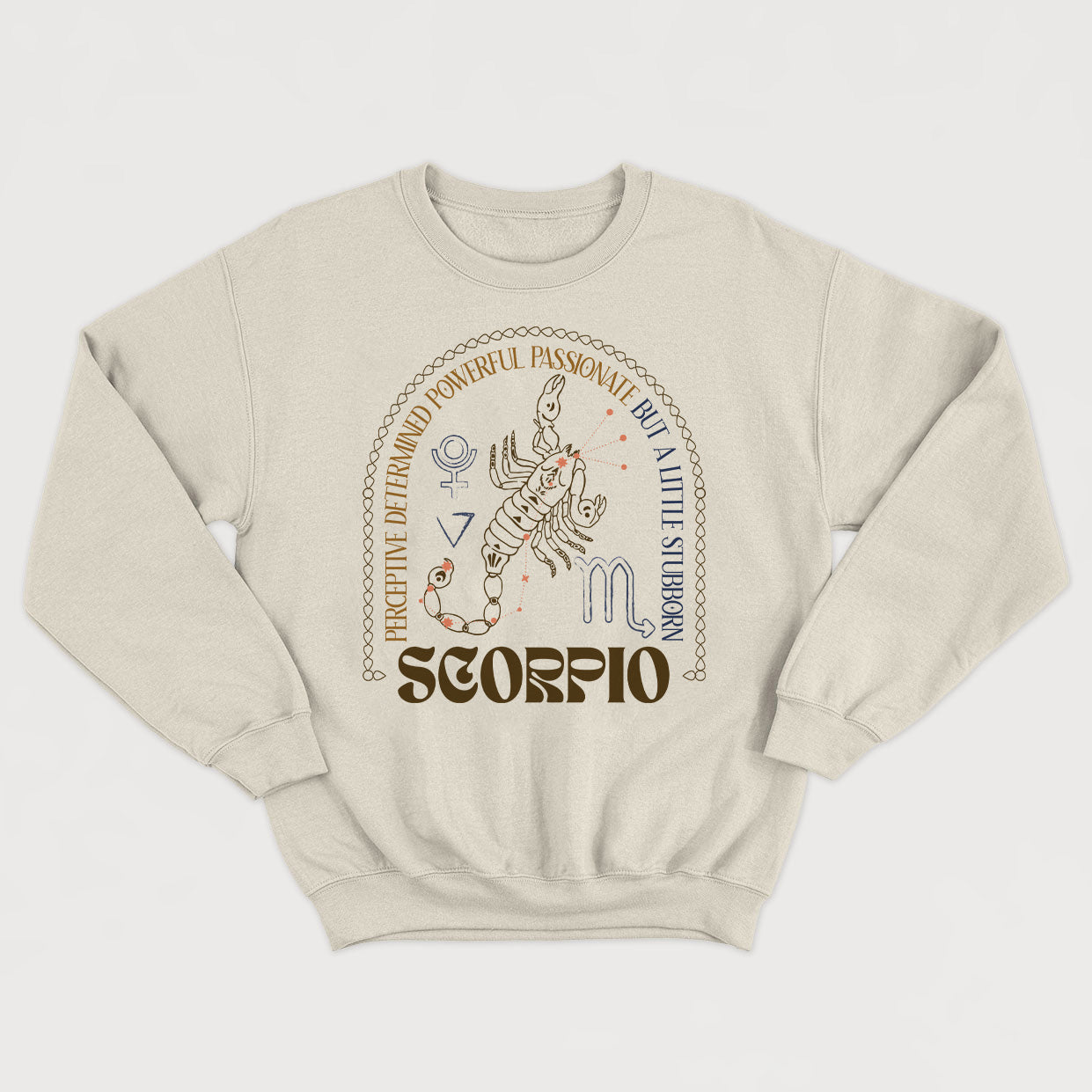 Crewneck unisexe ASTRO : SCORPIO (version anglaise) - tamelo boutique