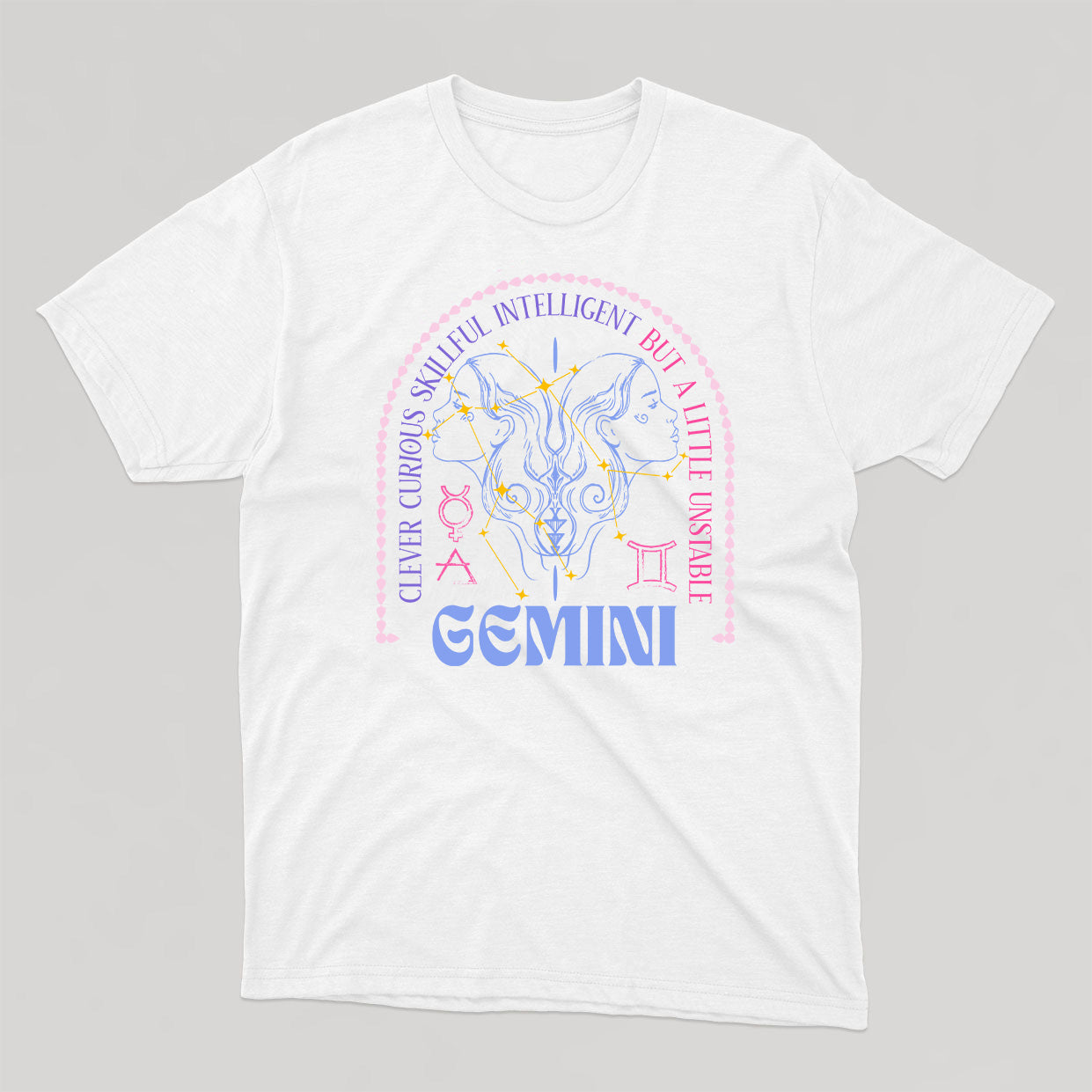 T-shirt unisexe ASTRO :  GEMINI (version anglaise) - tamelo boutique