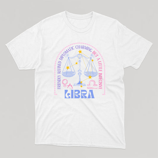 T-shirt unisexe ASTRO :  LIBRA (version anglaise) - tamelo boutique