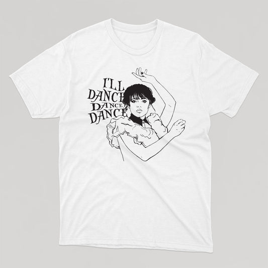 WEDNESDAY ADDAMS I'LL DANCE DANCE DANCE t-shirt vintage unisexe - tamelo boutique