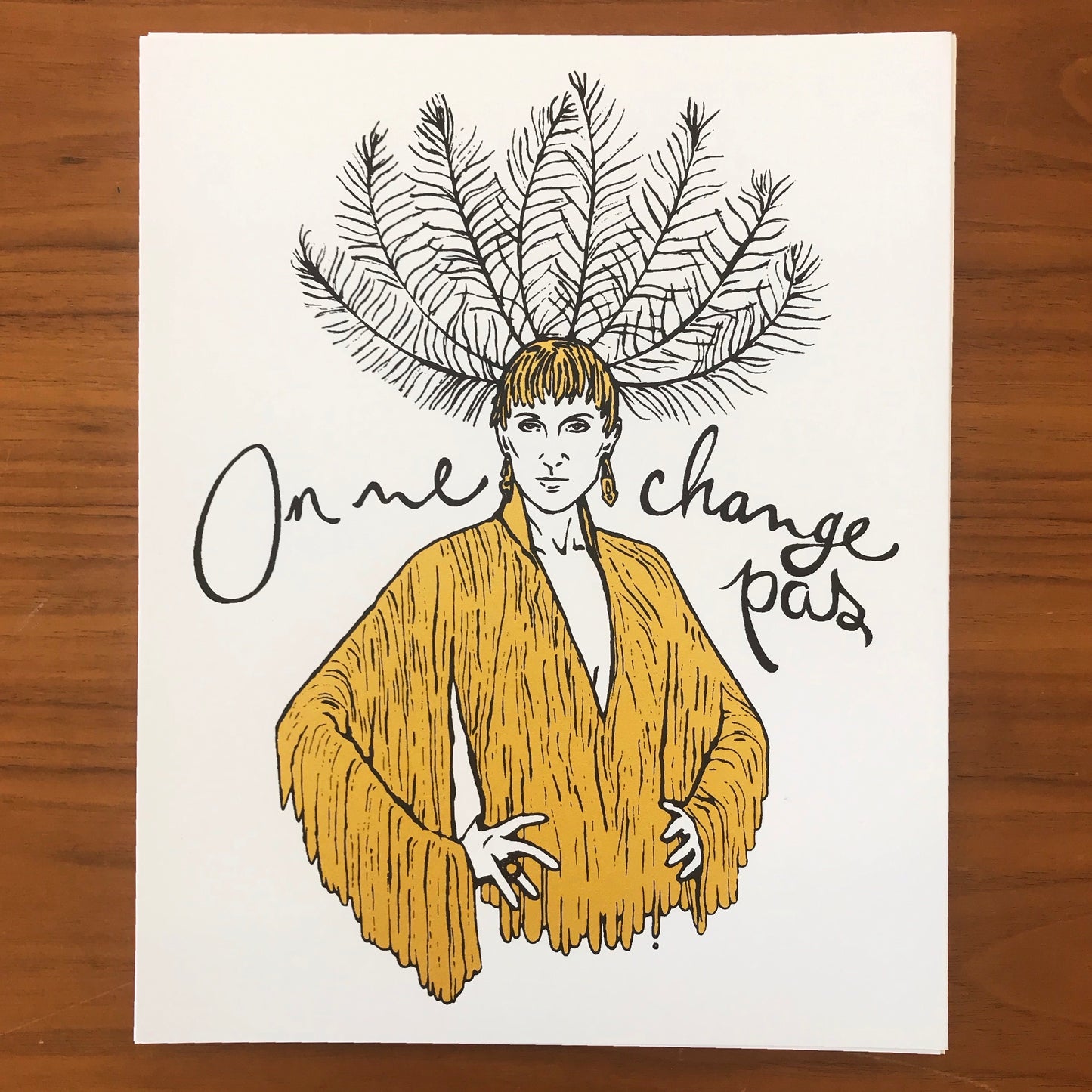Affiche « On ne change pas » - Tamelo boutique