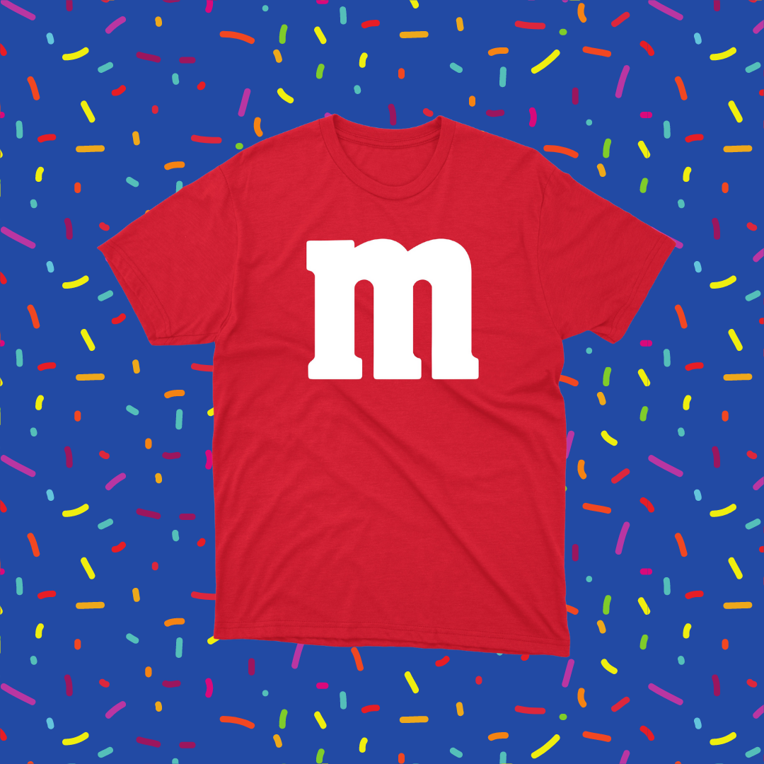 T-shirt M&M unisexe rouge - tamelo boutique