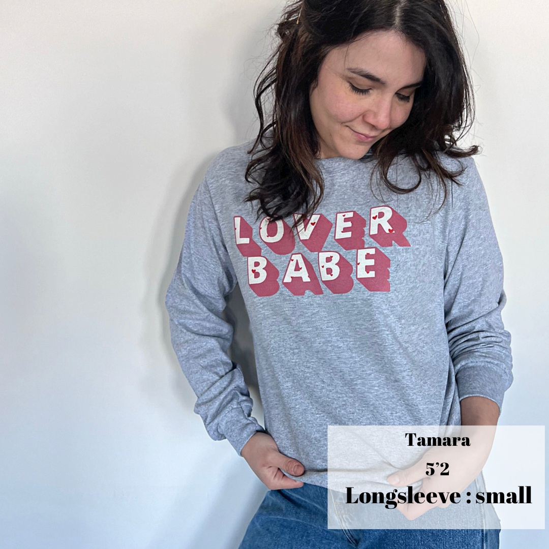 Longsleeve LOVER BABE unisexe - tamelo boutique