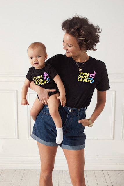 T-shirt VIVRE DANS LA NUIT unisexe - tamelo boutique
