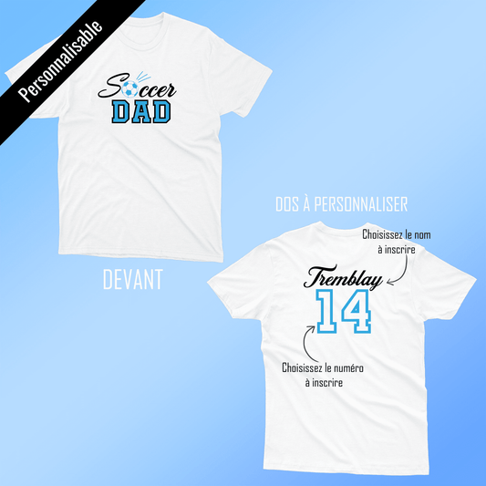T-shirt SOCCER DAD - Incognito par Tamélo