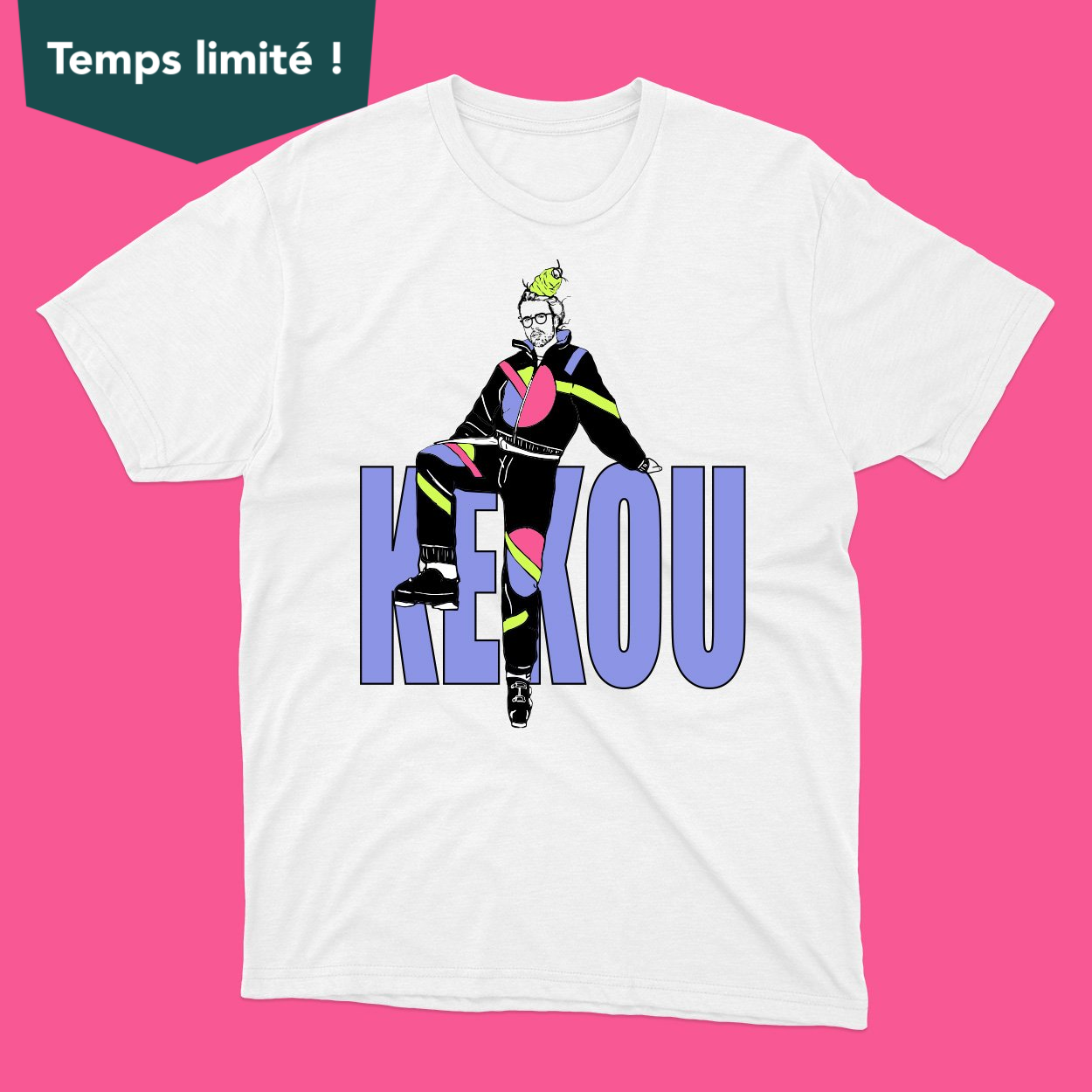 *PRÉCOMMANDE* T-shirt KEKOU (Mathieu Dufour X Juste pour rire) - Tamelo boutique